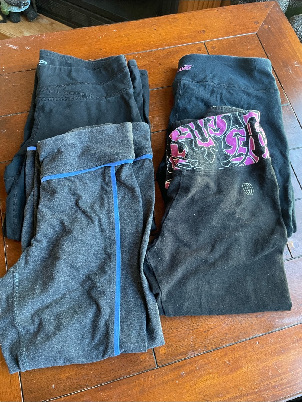 Ladies Black and Gray Active Leggings Bundle
